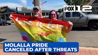 Molalla Pride event canceled after threats of violence pour in across region [upl. by Oznohpla]