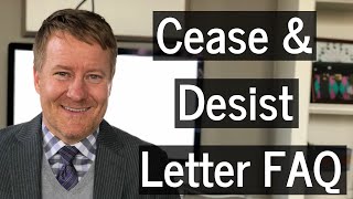 Cease amp Desist Letter Watch This Before You Send a CampD [upl. by Nitsirc]