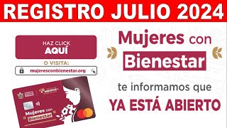 Registro Mujeres Con Bienestar AGOSTO 2024 💥 YA ESTA ABIERTA LA PAGINA 👩 Termina tus estudios [upl. by Ydospahr]