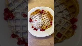 Perfect heart waffles 🤎🤎 waffle breakfast yummy delicousfood sweet cooking [upl. by Shaughnessy]