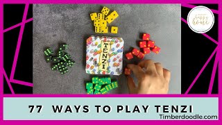 TENZI GAME and 77 MORE WAYS TO PLAY  Timberdoodle Review [upl. by Ardnovahs]