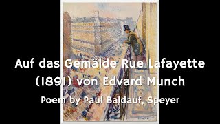 Auf das Gemälde Rue Lafayette 1891 von Edvard Munch [upl. by Chance956]