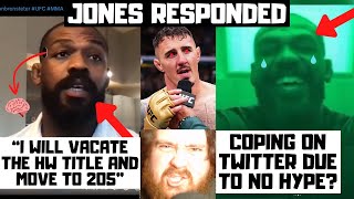 Jon Jones RESPONDED quotI Will Vacate My Titlequot DUCKING Aspinall Again amp PANICKING Before UFC 309 [upl. by Conyers]