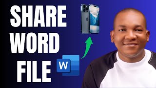 How to Send Word File from Laptop to iPhone  Transfer Word Document to Apple Smartphone [upl. by Naujal]