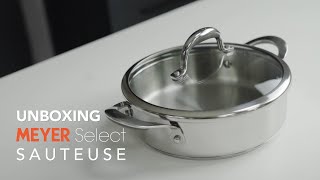 Unboxing Using amp Reviewing Meyer Select Nickel Free Sauteuse pan  Perfect For Biryanis [upl. by Mccullough]