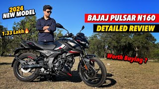 2024 Bajaj Pulsar N160 Review  Best 160cc bike [upl. by Felton590]