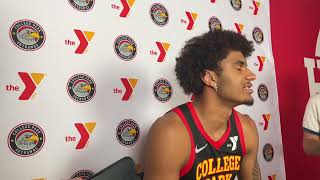 College Park Skyhawks’ Dominick Barlow Media Day Availability [upl. by Killie]