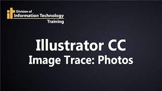 Illustrator CC  How to image trace a photo [upl. by Jagir]