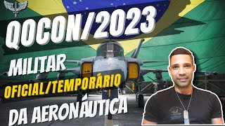 CONCURSO QOCON 2024 militar temporário Aeronáutica OFICIAL [upl. by Archer391]