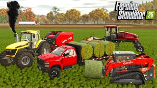 STARTING A HAY FARM IN FARMING SIMULATOR 25 [upl. by Aicenek712]