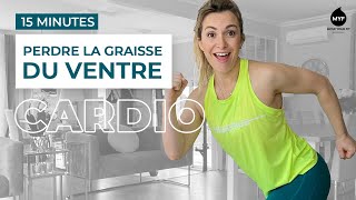 EXERCICES CARDIO  Perdre la graisse du ventre  15 mn  Jessica Mellet [upl. by Bakerman]