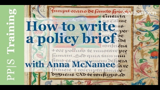 PolicyTraining  How to write a policy brief [upl. by Lebasi160]