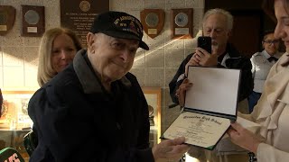 WWII veteran receives high school diploma [upl. by Ispep]