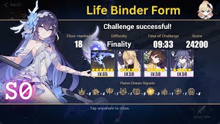 Honkai Impact 3 Elysian Realm 73  Herrscher of Rebirth S0 Finality Life Binder Form 2nd half [upl. by Pulling]