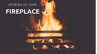 How to Open Your Fireplace and Chimney [upl. by Cyrus]