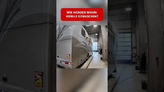 WIE WERDEN WOHNMOBILE GEWASCHEN Vario Alkoven handwäsche [upl. by Ynots]