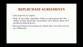 Repurchase Agreement REPO AGREEMENT  Money Market Instruments  FMI  Malalyalam  BBAampBCom [upl. by Kantor]