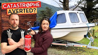 CATASTROPHE AVERTED Boat Prep At Our Cottage On The Isle of Skye  Scottish Highlands  Ep67 [upl. by Eniar]