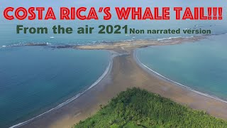 Uvita Costa Rica Whale Tail of Marino Ballena National Park an aerial view put to music [upl. by Elorak751]