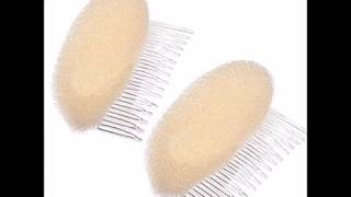 Hiibaby 2pcs BUMP IT UP Volume Inserts Do Beehive hair styler Insert Tool Hair Comb Beige [upl. by Nirehtak]