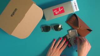 eyerim presents Unboxing of RayBan CARAVAN RB3136 181 sunglasses [upl. by Curzon]