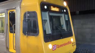 Hornshow Doomben SMU233 Departing Fortitude Valley Train Station Platform 2 [upl. by Adriel]