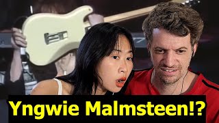 Our FIRST Reaction to Swedish Guitarist Yngwie Malmsteen  Black Star [upl. by Florie473]