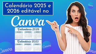 Calendário Personalizado no Canva  Criação de agenda  aula 2 [upl. by Trevar242]