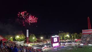 Calgary Stampeders Light Up The Night Fireworks Show  2024 CFL Regular Season  Fan Appreciation [upl. by Ormond]