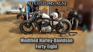 Modified Harley Davidson Forty Eight  Agni  Custom Harley Davidson 48 Sportster  AD Customs Agni [upl. by Uphemia]