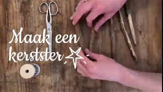 DIY kerstster maken met stokjes  OERRR [upl. by Cirad]