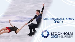 Mishina  Galliamov FSR  Pairs Short Program  ISU Figure Skating World Championships [upl. by Curry]