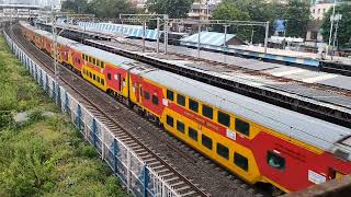 12932 ADI  MMCT AC Double Decker Express 🚂🚃🚃🇮🇳 [upl. by Knighton]