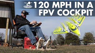 Flying 120 MPH In A Home Made FPV Cockpit [upl. by Warchaw397]