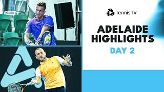 Evans amp Hijikata Lock Horns Bublik Lehecka Sonego amp More Feature  Adelaide 2024 Day 2 Highlights [upl. by Oirram]