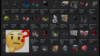 Discontinued Roblox Hats [upl. by Odlavso221]