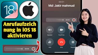 So aktivieren Sie die Anrufaufzeichnung in iPhone iOS 18  iOS 18 Anrufaufzeichnungsfunktion [upl. by Nylarej]