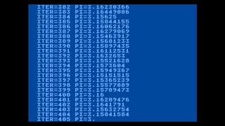 Estimating the value of Pi on the Atari 800 XL [upl. by Nazario]