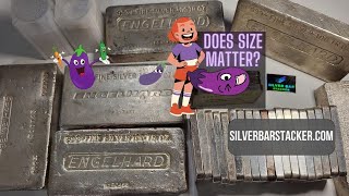 Does 🍆SIZE🥕 Matter 🤔 Pros amp Cons of Small Large amp LARGER Vintage Engelhard Silver Bars amp Rounds [upl. by Suoicerpal114]