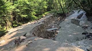 Lyndonville VT Brook Rd Flood Damage 2024 07 30 154734 [upl. by Merc637]