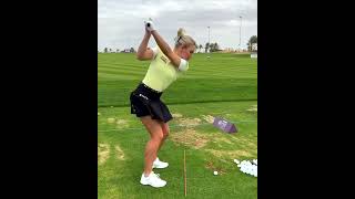 Charley Hall golf swing Iron golfshorts golf bestgolf alloverthegolf golfswing happyhips [upl. by Ydarg497]