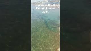 Esperides beach Faliraki beach Rhodes [upl. by Saberhagen]