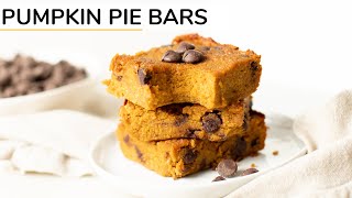 PUMPKIN PIE BARS  healthy recipe [upl. by Dor]