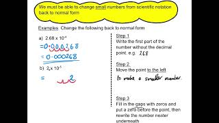 Scientific Notation Changing Small Numbers from Scientific Notation back into Normal Form [upl. by Ban54]