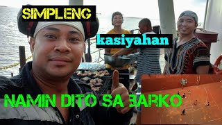 LIFE AT SEASIMPLENG KASIYAHAN SA BARKOBASKETBALLBARBECUE PARTYSeaman vlog [upl. by Anilehs261]