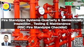 RSC Fire Standpipe Checklist  Quarterly amp Semiannuallyবাংলায় [upl. by Latif380]