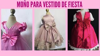 COMO HACER UN MOÑO PARA LA PARTE DE ATRAS DE UN VESTIDO DE FIESTA  MOÑO PARA VESTIDO [upl. by Idaline]