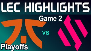 FNC vs BDS Highlights Game 2  LEC Playoffs Season Finals 2024  Fnatic vs Team BDS by Onivia [upl. by Senaj985]