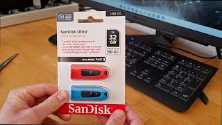 SanDisk Ultra 32 GB Budget USBStick Unboxing amp Benchmark [upl. by Henryetta883]