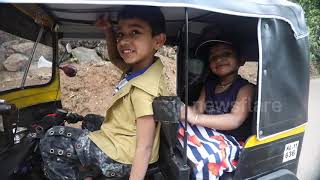 Indian man builds a fully functional mini autorickshaw for his children [upl. by Tobi]